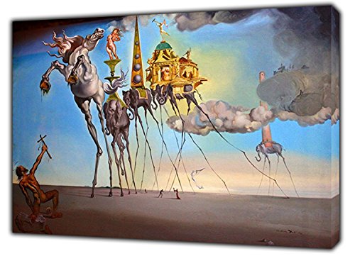 Salvador DALI - Lienzo enmarcado de madera (76,2 x 61,0 cm), dise...