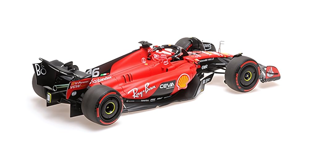 Bbr Models BBR231886 - Ferrar. SF-23 Charles Leclerc 3rd Place GP Belgium 2023 - Scala 1/18 - Auto in Miniatura da Collezione