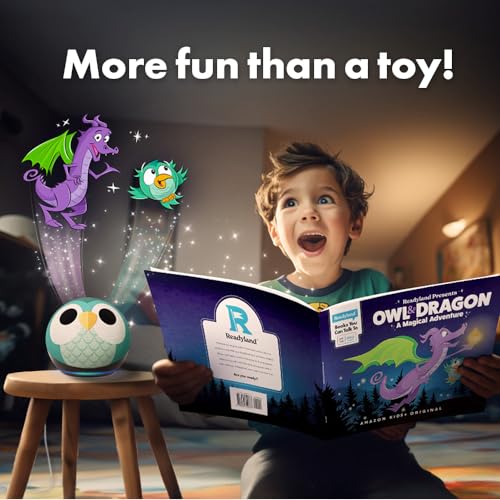 Echo Dot (5th Gen) Kids and Readyland Alexa Interactive Book Bundle | Owl - image 2