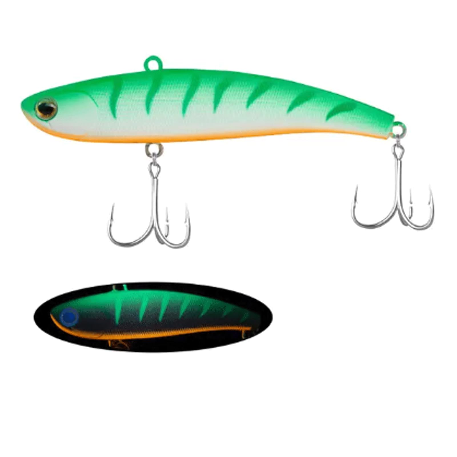 IvyLoutish Fishing Lure Bait 80mm 17g Sinking Artificial Vibration Bait Fishing Bait Long Casting Hard Bait for Bass Pike Fishing Tackle Fishing Tackle