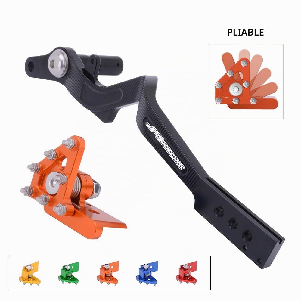 AnXin Moto Pédale de Frein arrière Levier pour 125 144 150 200 250 300 350 400 450 500 530 SX XC EXC SXS SMR SXF XCR Te FE TC FC 125 250 300 Orange