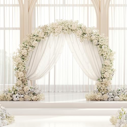 Sywhitta Metal Arch Backdrop Stand, Balloon Arch Frame for Wedding, Birthday Party, Ceremony Decoration,Easy to Assemble,6.9 Ft H x 7.87 Ft W,Gold by Sywhitta - Image 6