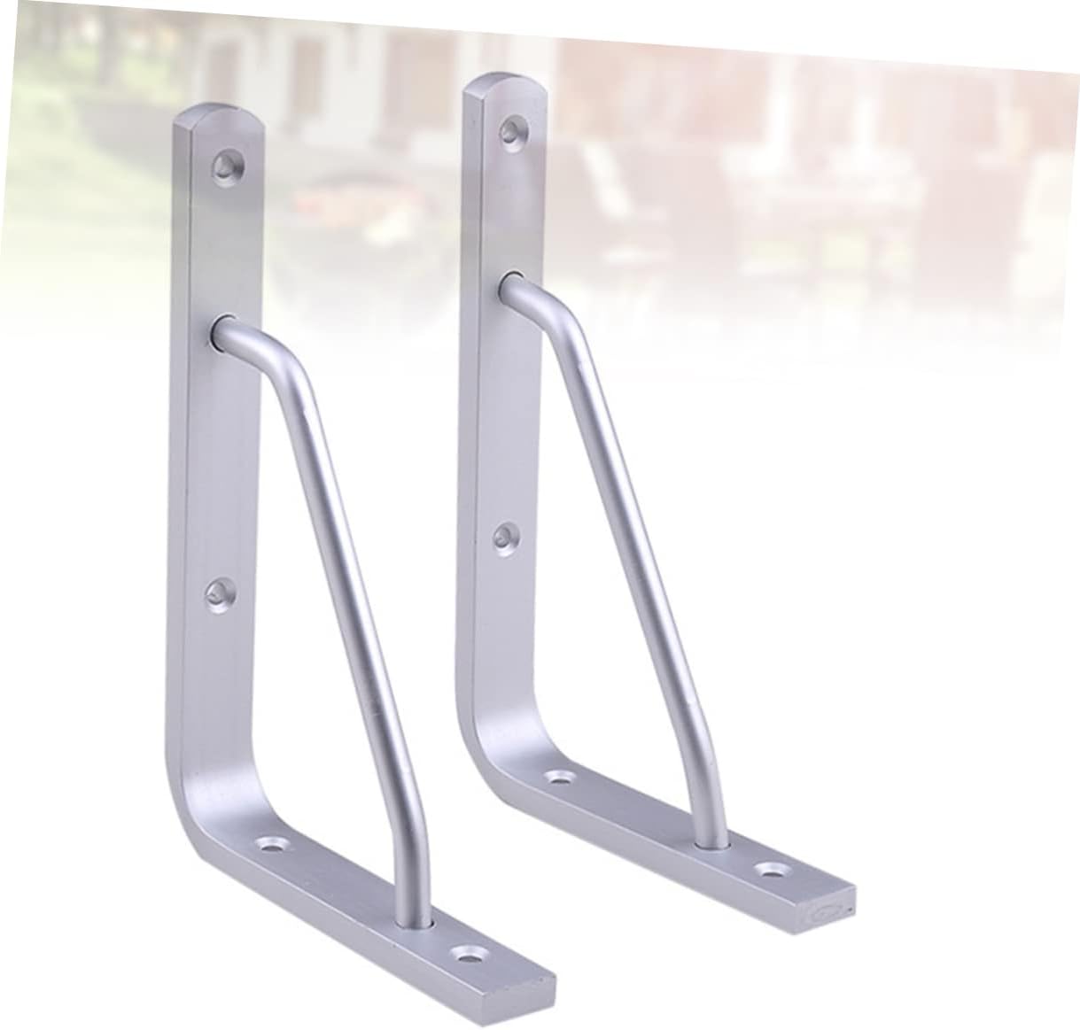 NUOBESTY 2 Pcs Industrial Shelf Brackets Heavy Duty Wall-Mounted Aluminum Alloy Shelf Support Bracket for Home (12inch)