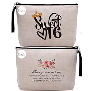 Sweet 16 Geschenke für Mädchen, Make-up-Tasche zum 16. Geburtstag, Kosmetiktasche, Reiseetui