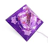 Orgonite Pyramid with Gold Leaf 24 K, andara Stone. ametist, Tesla Purple Plate - Boost Positive Energy, Reduce Stress - Meditation, Healing, and Yoga