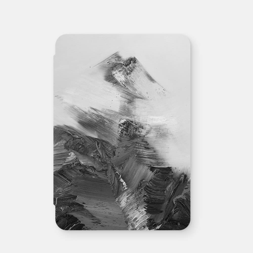 Custodia Protettiva Slimshell per Tutti i Nuovi Kindle 6 Pollici (11a Generazione, Versione 2022), Non Si Adatta a Kindle Paperwhite e Kindle 2019, Pittura a Olio Montagne astratte