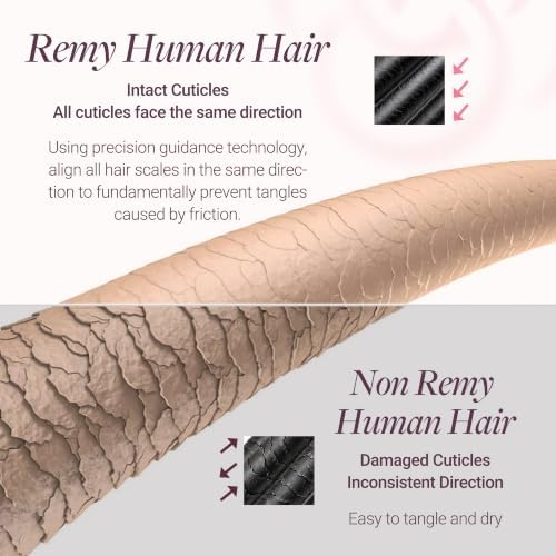 GOO GOO Invisi Edge Clip in Hair Extensions Real Human Hair Invisible Blend — view 5
