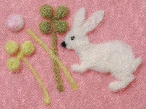 Clover Felting Needle Applique Mold Rabbit