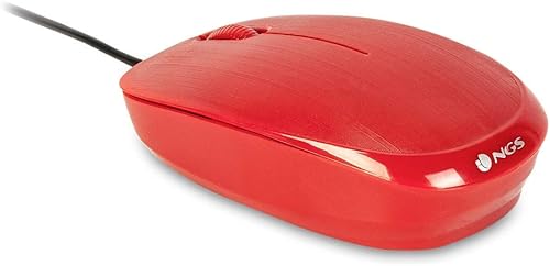 Miniatura 3 de NGS pcs71601flamer - Ratón óptico, color rojo