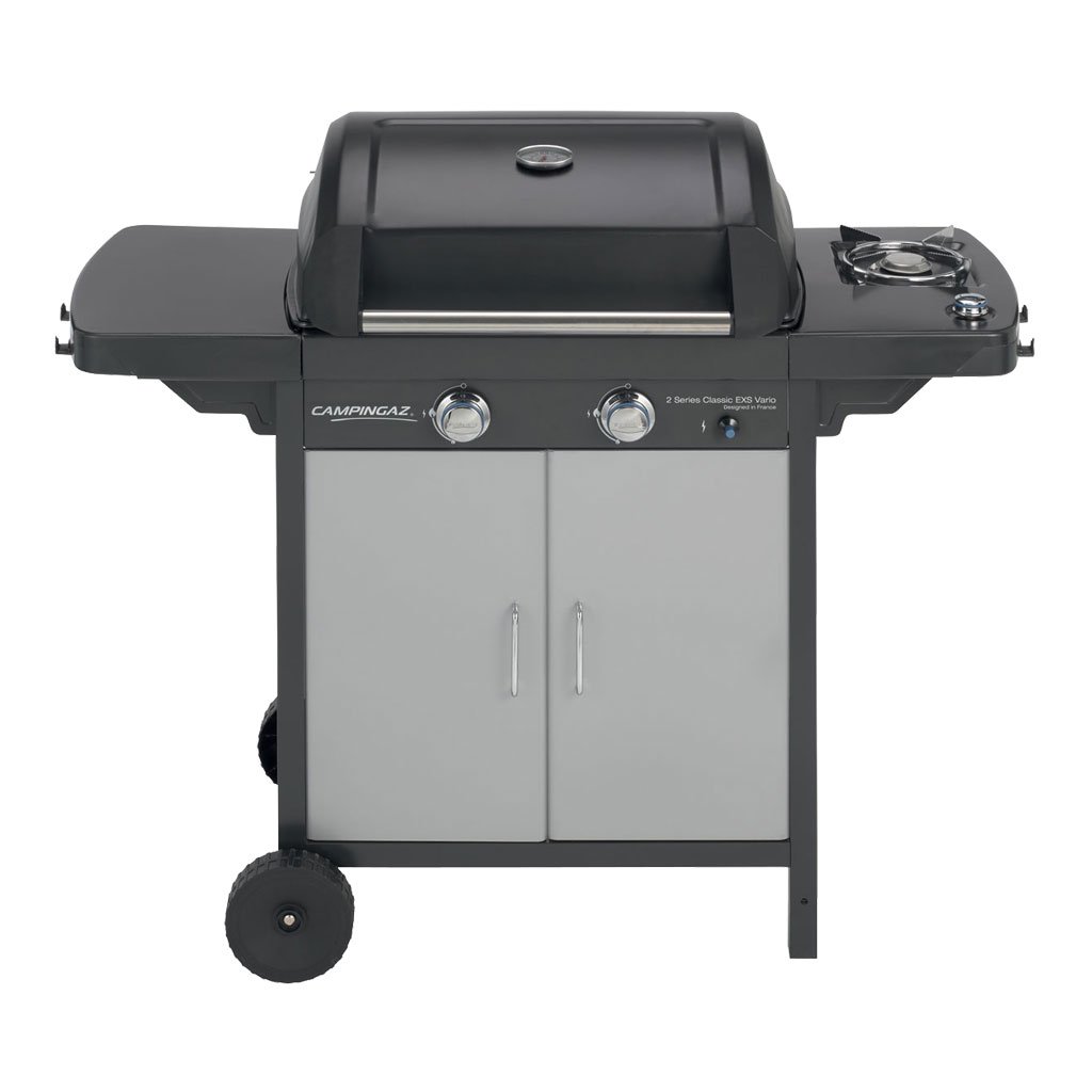 Campingaz 2 Series Classic EXS Vario Barbecue a Gas, Grigio Scuro, 127.4 x 54.1 x 108.5 cm