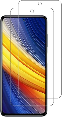 Miniatura 1 de VIESUP Protector de pantalla transparente HD para Xiaomi Poco X3 Pro 2021 de vidrio templado - [Paquete de 2] Protector de pantalla antiarañazos de