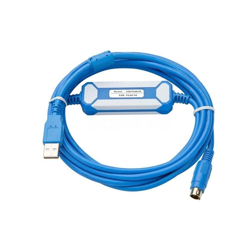 USB-FC4A/5A for FC4A/5A Series PLC Programming Cable Data Download Cable Gold Plated (Blue 3m)
