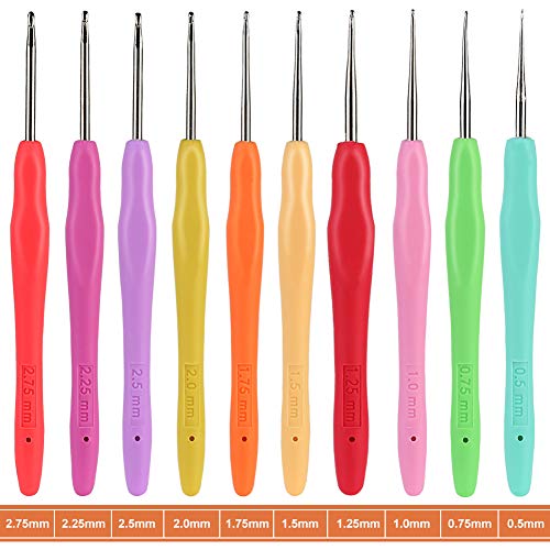 Set di uncinetti da 22 pezzi, ago da uncinetto con...