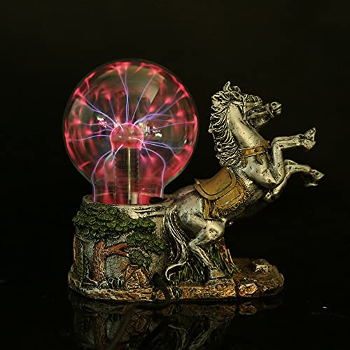 Lampada a Sfera Palla al Plasma Palla Leggera ， Palla a induzione elettrostatica a Forma di Carrozza USB ， per Halloween