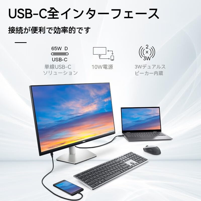 Amazon.co.jp: 【未開封・未使用】デルS2722QC 27インチ 4K モニター