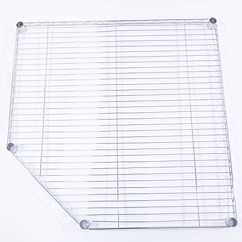 Teeker 6 Tiers Corner Shelf, Adjustable Metal Storage Wire Shelving Unit Corner Rack Corner Shelving, Free Standing Corner Storage Rack Display With Wheels For Garage Living Room, Bathroom, Kitchen #TOP4