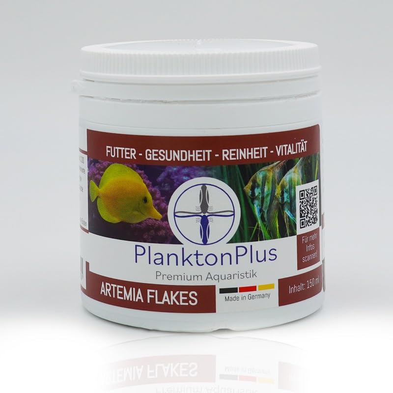 PlanktonPlus Artemia Flakes - Alimento completo para peces (150 ml)