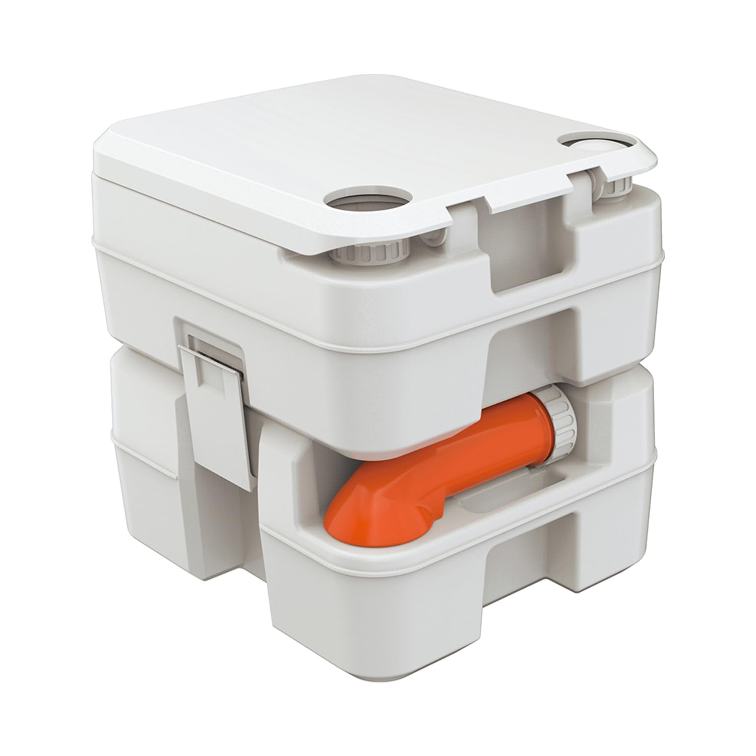 WC Per Camper SEAFLO Con Spruzzatore – Altezza Residenziale 47 Cm, Sedile Soft-Close, Pedale Ergonomico, Scarico A Gravità, Garanzia 4 Anni