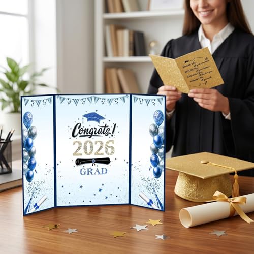 Libro de invitados de graduación el regalo perfecto de decoración azul 5
