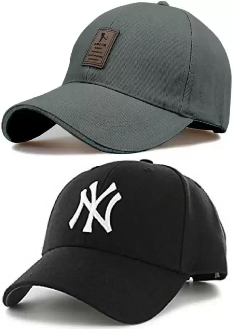 selloria Brand Soft Cotton Adjustable Unisex Cap for Men and Women Freesize Baseball Caps (Pack of 2)-picture-18