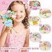 Wwzzey Fabric Flower Bouquets Toys - Arts and Crafts for Kids Ages 4-8 8-12, Kids Crafts DIY Kit with Blessing Cards, Birthday Christmas Gifts for 4 5 6 7 8+ Year Old Girls Boys