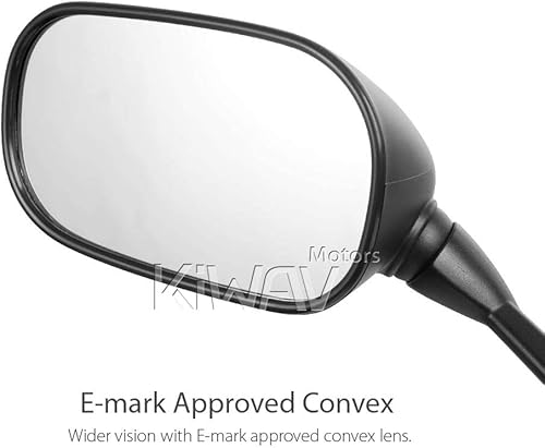 Miniatura 3 de KiWAV Espejo de repuesto OEM FY288 compatible con Yamaha FZ1 (2006-2014) mano izquierda x1 pieza