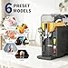 Garvee Slushie Machine for Home No Ice Needed, Frozen Drink Maker with LED Display & 6 Pre-Set Programs, 70 oz Large Capacity for Frozen Margaritas,Frappés,Ice Cream, Dark Gray