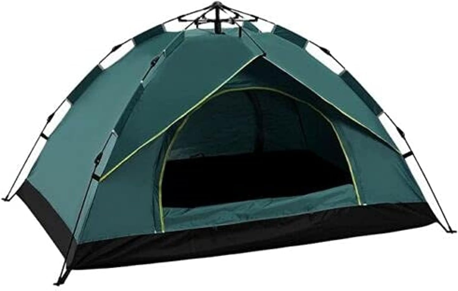 Pop Up Tent for 3-4 Person - Double Layer Instant Camping Tent, Holiday Essentials - Lightweight Tent for Beach,Hiking, Festival - Easy Set Up, Backpacking Tent water