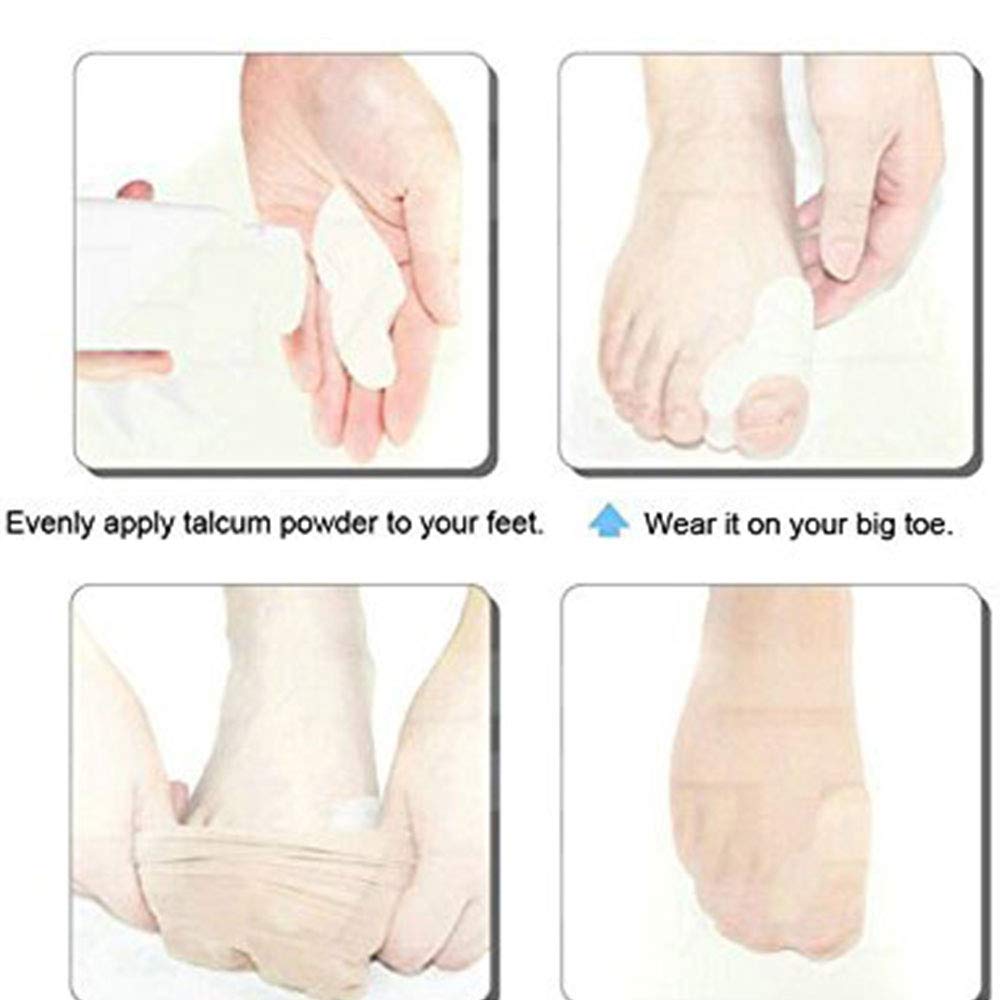 Pedimend da pezzi in silicone gel alluce valgo e dita – Piedino per migliorare equilibrio e forza – aiuta a prevenire il disagio causato da alluce valgo calli e alluce valgo temi – per alleviare il