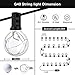 ECOWHO Globe String Lights, 33FT G40 Dimmable LED Patio String Lights, UL Listed Weatherproof Outdoor String Lights with Remote for Garden Yard Christmas Wedding Commercial Patio Decor (Multicolor)