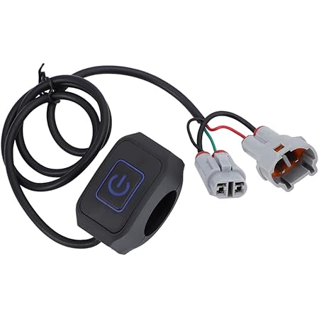 Larcele Motorrad Lenkerschalter Mit Kontrollleuchte - Universal 22mm Für Bike & Roller