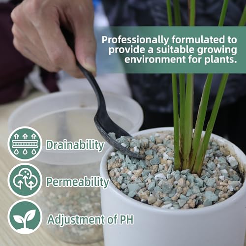 Image of 18lb Mix Rocks for Plants in Door -Mix Perlite,Maifanitum Stones,Zeolites Rocks for Bonsai Succulent Cactus Potting Soil and Vase Fillers, Fairy Gardening,Top Dressing