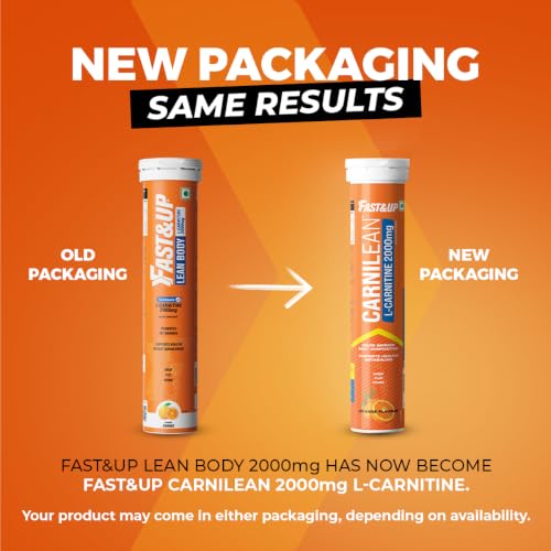 FAST&UP Store FAST&UP L-Carnitine 2000mg Effervescent Tablets (2g) - Image 3