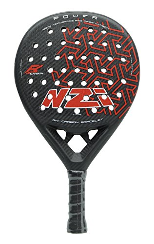 NZI 551200G910 Pala de Pádel, Unisex Adulto, Rojo/Negro, Talla Única