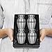 Trupoint Memorials Small Urns for Human Ashes Keepsake, Pewter Decorative Mini Cremation Urn for Adult Men & Women, Set of 4, Silver Lining