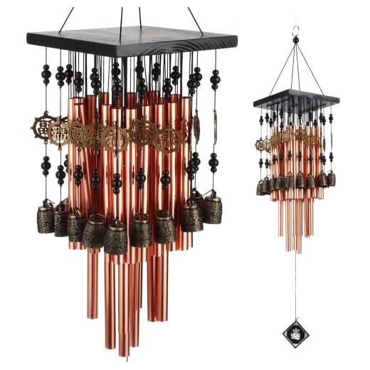 YLYYCC Brass Tube Wind Chimes Copper Bell Decoration Wind Chime Gift (28# Wind Chime)