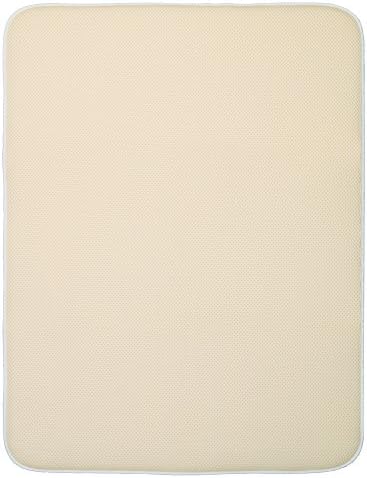iDesign iDry Dish Drainer Mat, Small Quick-Drying Draining Board Mat, Made of Polyester, Black/White