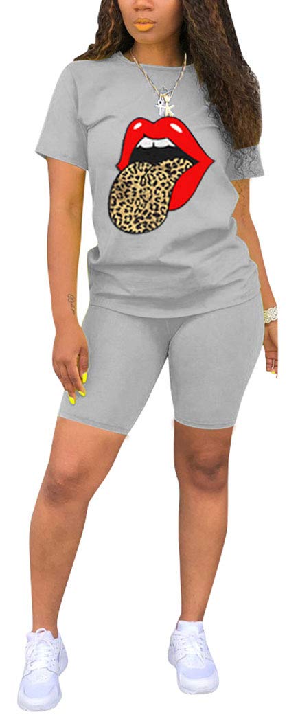 TOPONSKY Womens 2 Piece Sports Outfit Tracksuit Shirt Shorts Jogger Bodycon Sets