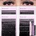 Wendy Lash Clusters Kit Packs: 980-Pcs, 60D, 80D, 80D, 100D, D Curl, 10-18mm Mixed, Cat Eye, Soft, Natural, Fluffy, DIY Eyelash, Individual, Eye lash clusters, Bulk Pack