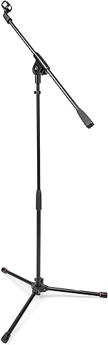 Gator Frameworks Soporte de micrófono trípode ligero con pluma de una sola sección (GFW-MIC-1500)