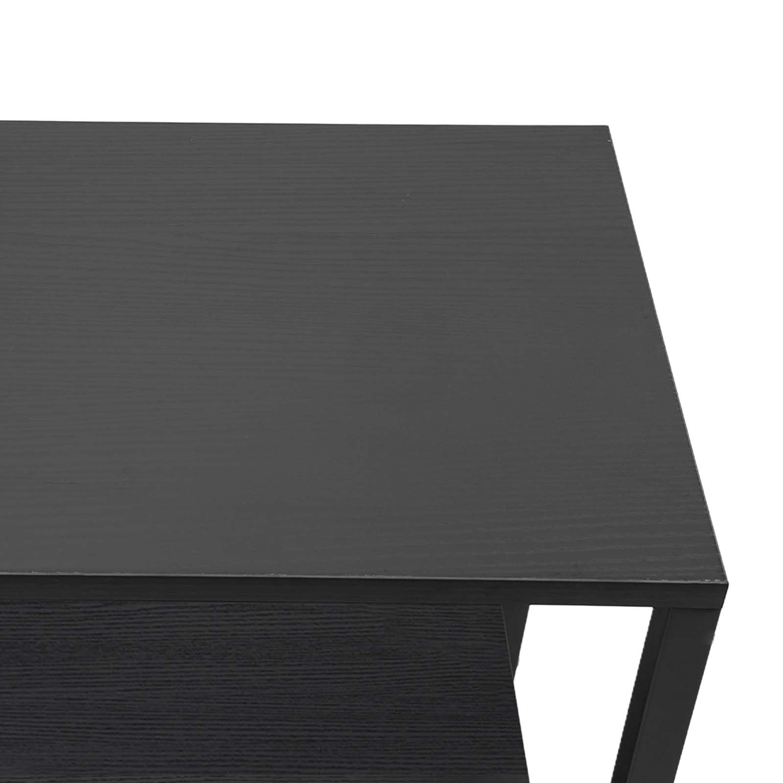 Mobile Vinile Stoccaggio a 3 livelli Ripiano Giradischi carico 45kg Struttura Ferro MDF Stabile Separatori Porta dischi Rimovibili Tavolo di Supplemento per Soggiorno Camera Ufficio