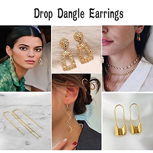 47 Pairs Fashion Earrings For Women Girls, Boho Statement Tassel Rattan Leather Earrings Butterfly Acrylic Hoop Stud Drop Dangle Zinc Earrings Set, Hypoallergenic For Sensitive Ears #TOP2