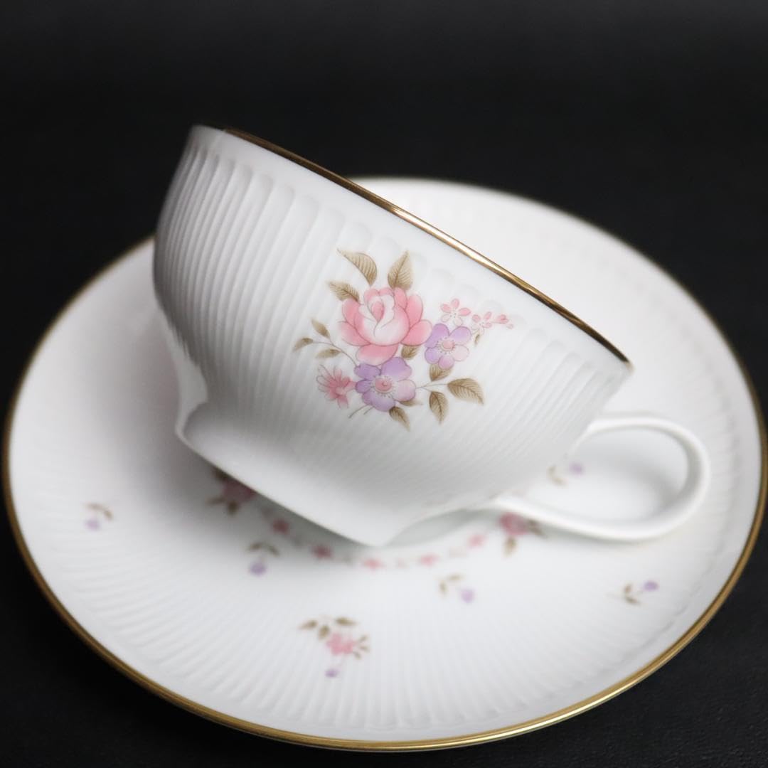 Amazon | ノリタケ コンテンポラリー カップ＆ソーサー 6客 金彩 花柄