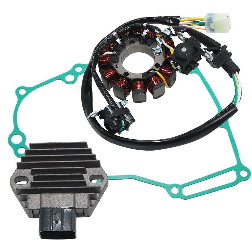 Stator Coil Rectifier Stator Gasket for Honda CRF450 CRF450R 2015-2016 Stator Coil 31120-MEN-A91 Rectifier 31600-KRN-A71 for Honda 2015-2016 CRF450 CRF450R Stator Coil Rectifier Stator Gasket