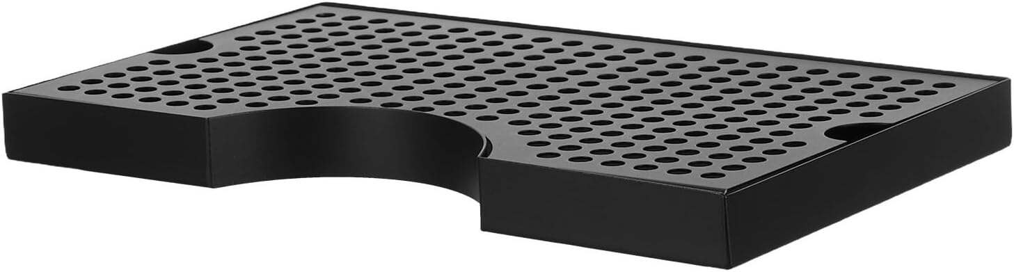 BESPORTBLE Stainless Steel Beer Drip Tray Wall Mounted Removable Draft Kegging System Drip Pan Spill Catcher for Homebrew Beer Dispenser Bar Use 11.79"x7.07"