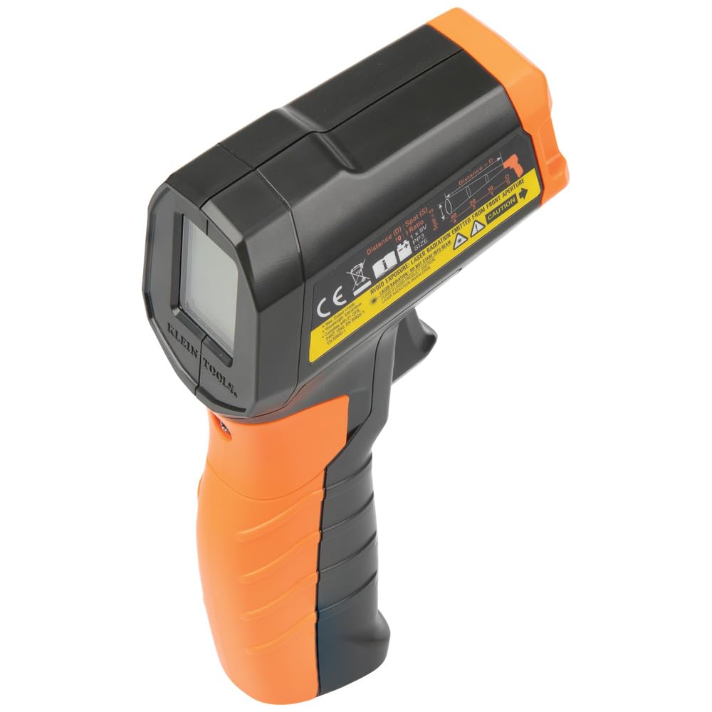 Klein Tools Termometr na podczerwień IR1, bezdotykowy cyfrowy pistolet laserowy o zakresie temperatur od -4 do 752 stopni Fahrenheita