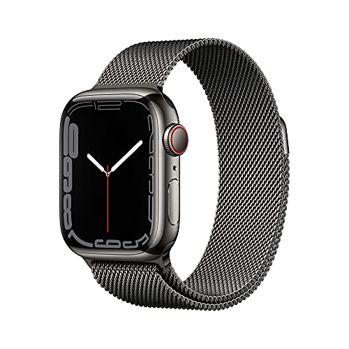 【整備済み品】Apple Watch Series 7 (GPS + Cellularモデル) - 41mm グラファイトステンレススチールケースとグラファイトミラネーゼループ