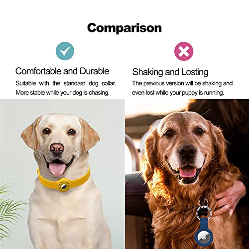 Airtag Dog Collar Holder Airtag Collar 9-19.5inch Soft Silicone Dog Collars for Apple Airtag Small Dogs Puppies Big Cats… - Image 6