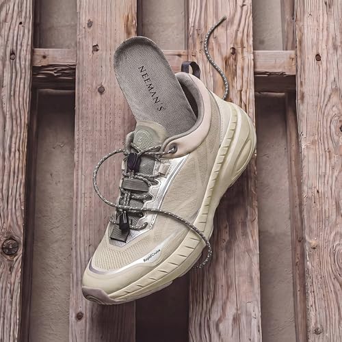 Image of Neeman's Begin Walk Plush Sneakers for Men | Lightweight Breathable Walking Shoes with Cushioned Sole, Stretch Fit Upper & Rubber Grip | Comfortable Lace Up Shoes for Daily Walking