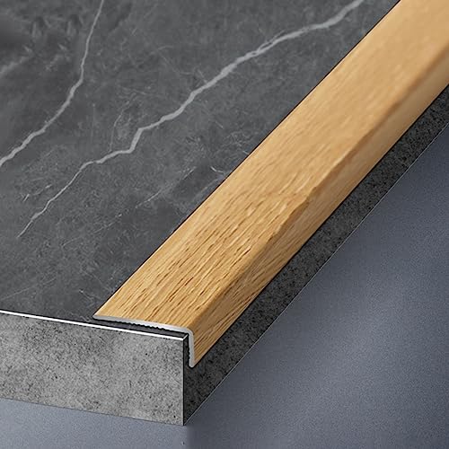 Tira de transición de aluminio premium en L para protección de cantos 3
